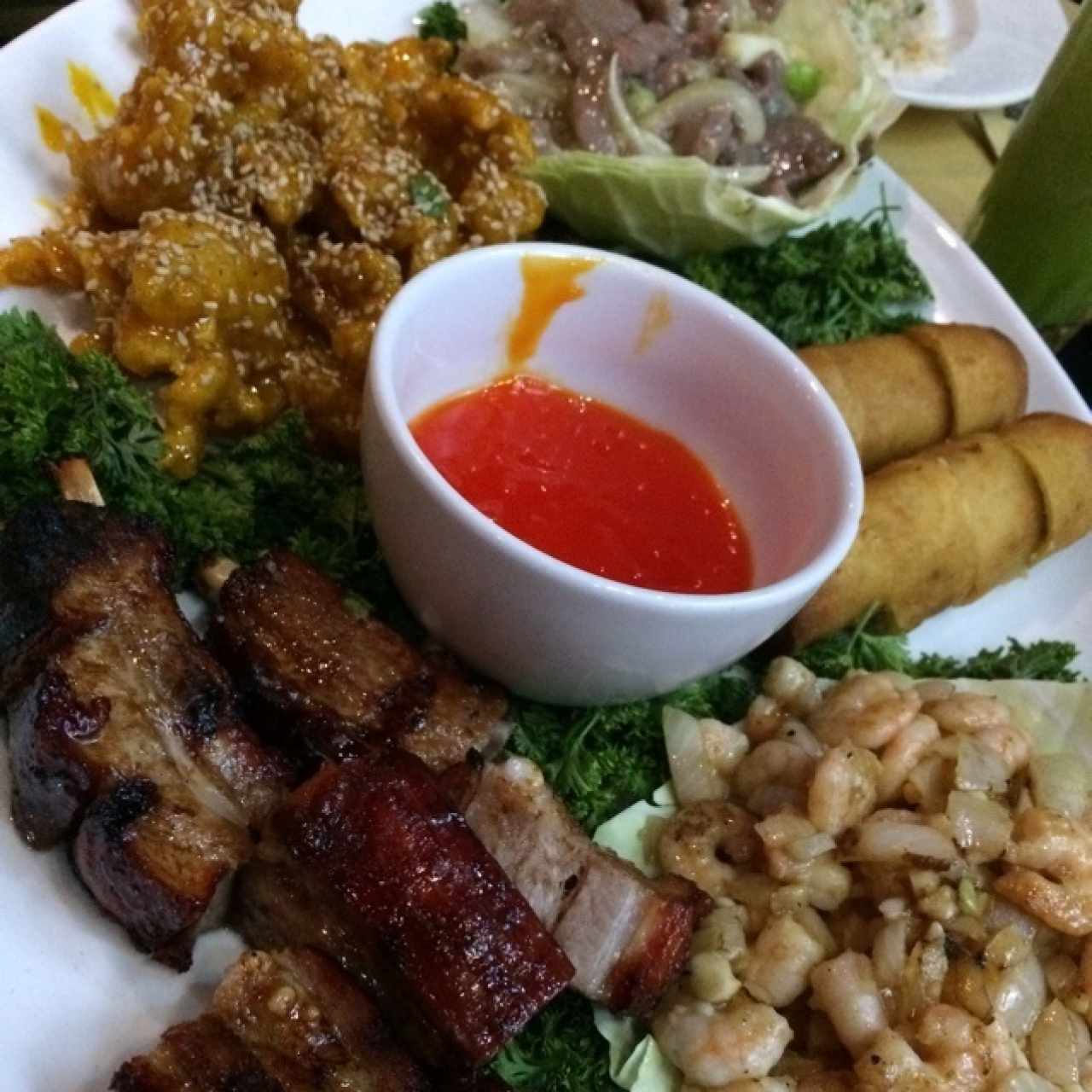 Plato de desgustación (alguno de ellos)