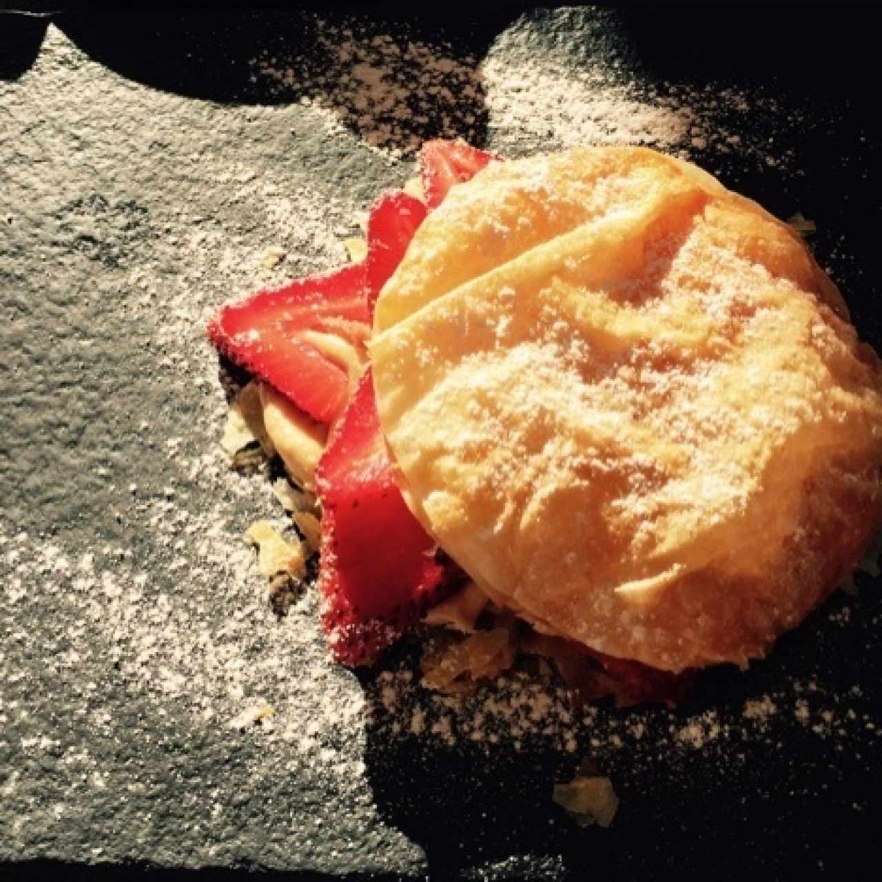 milhoja de fresa