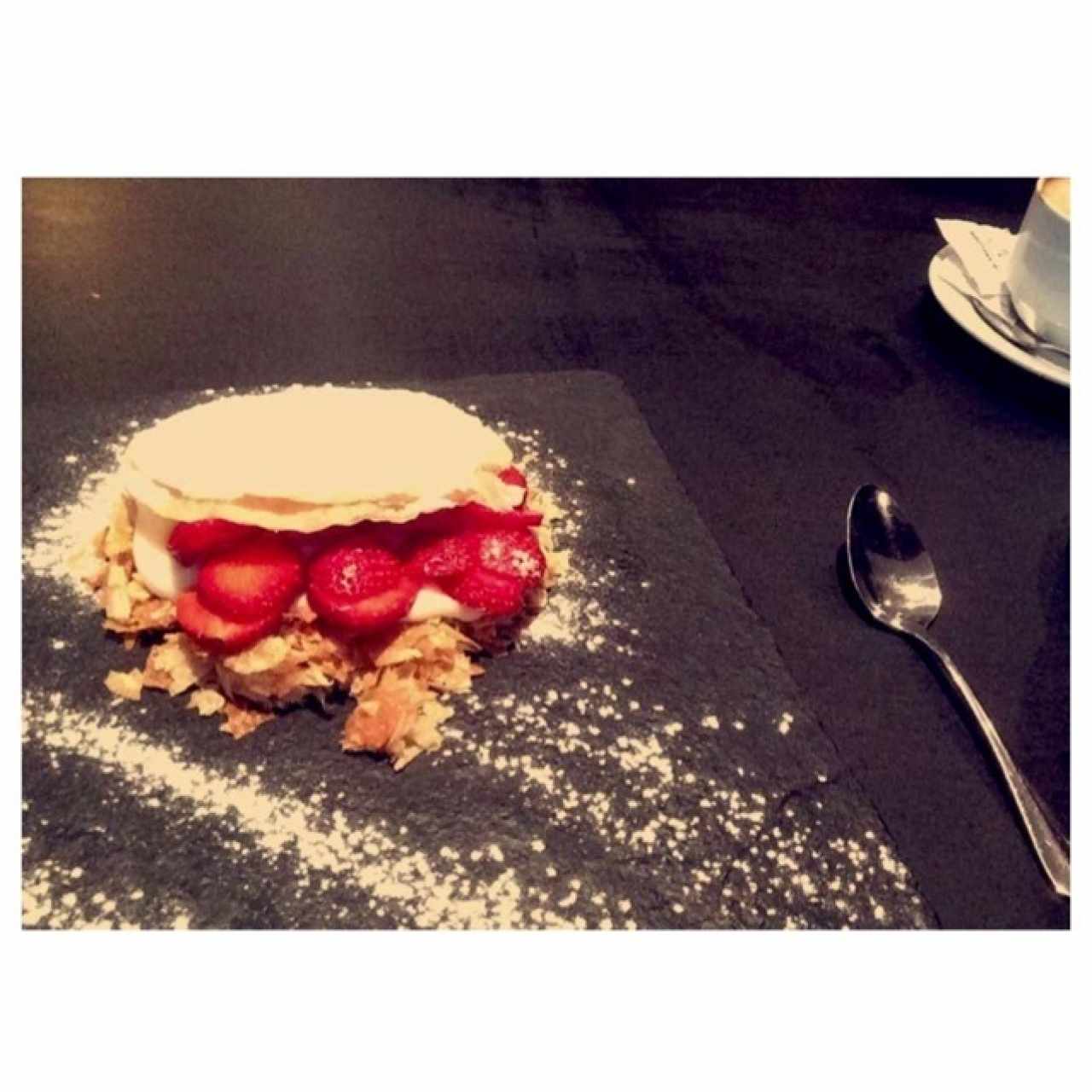 Milhoja de Fresas