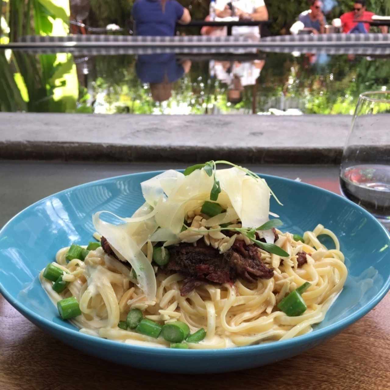Pasta con cordero. EXCELENTE