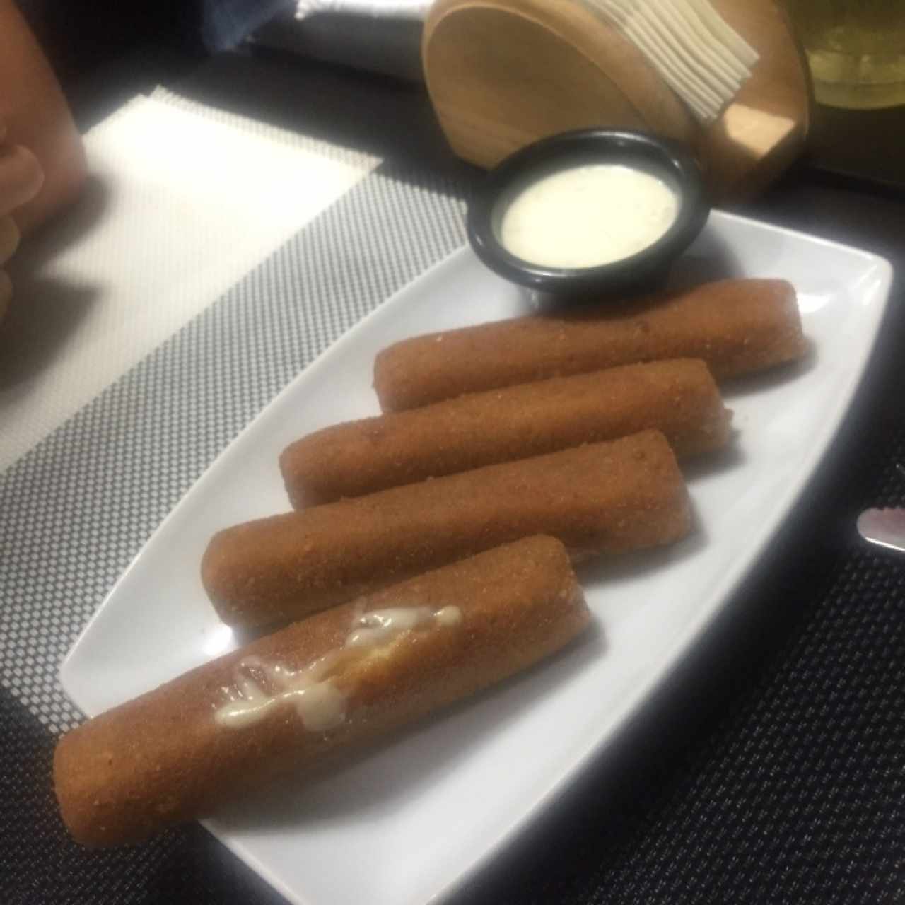 dedos de mozarella