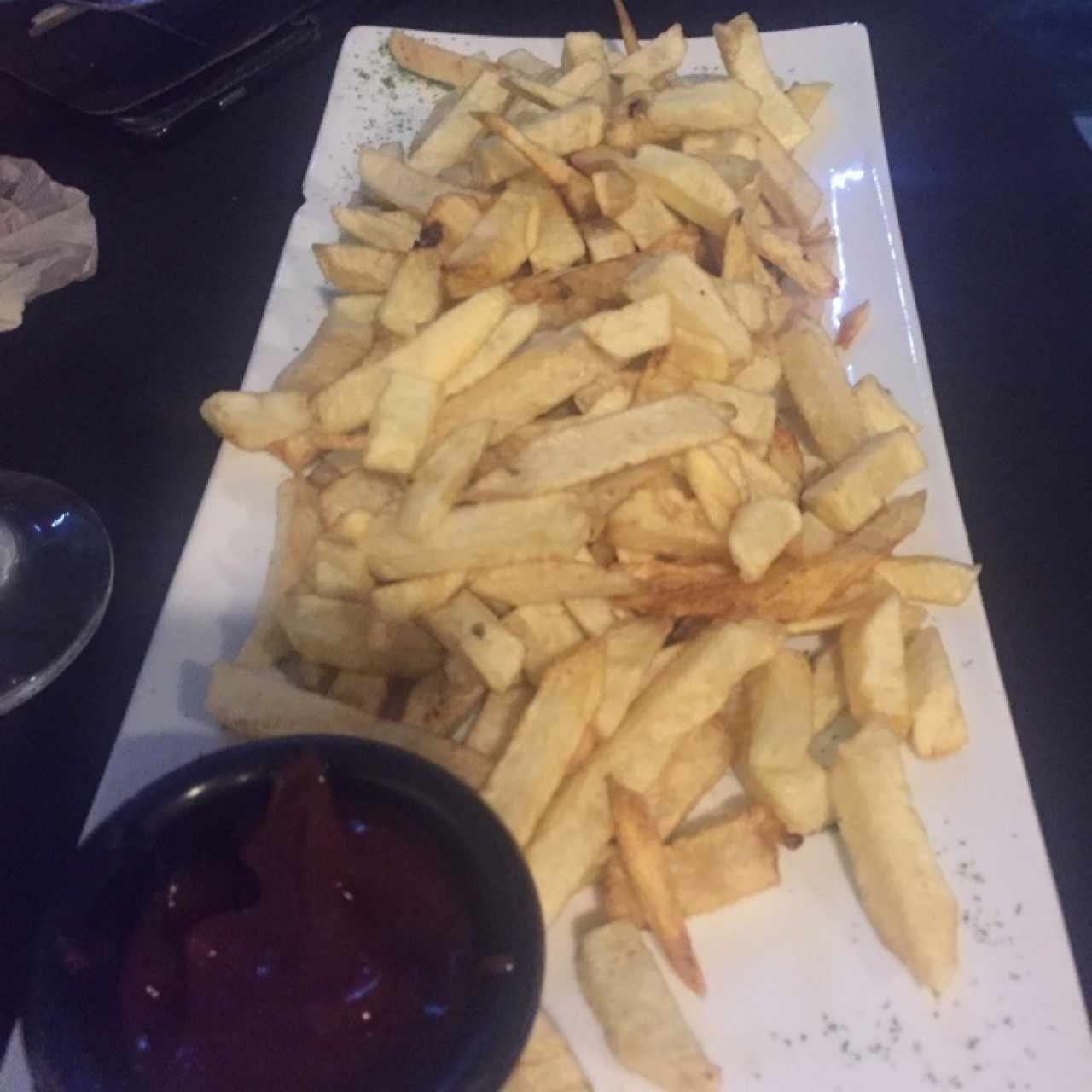 racion de papas fritas 