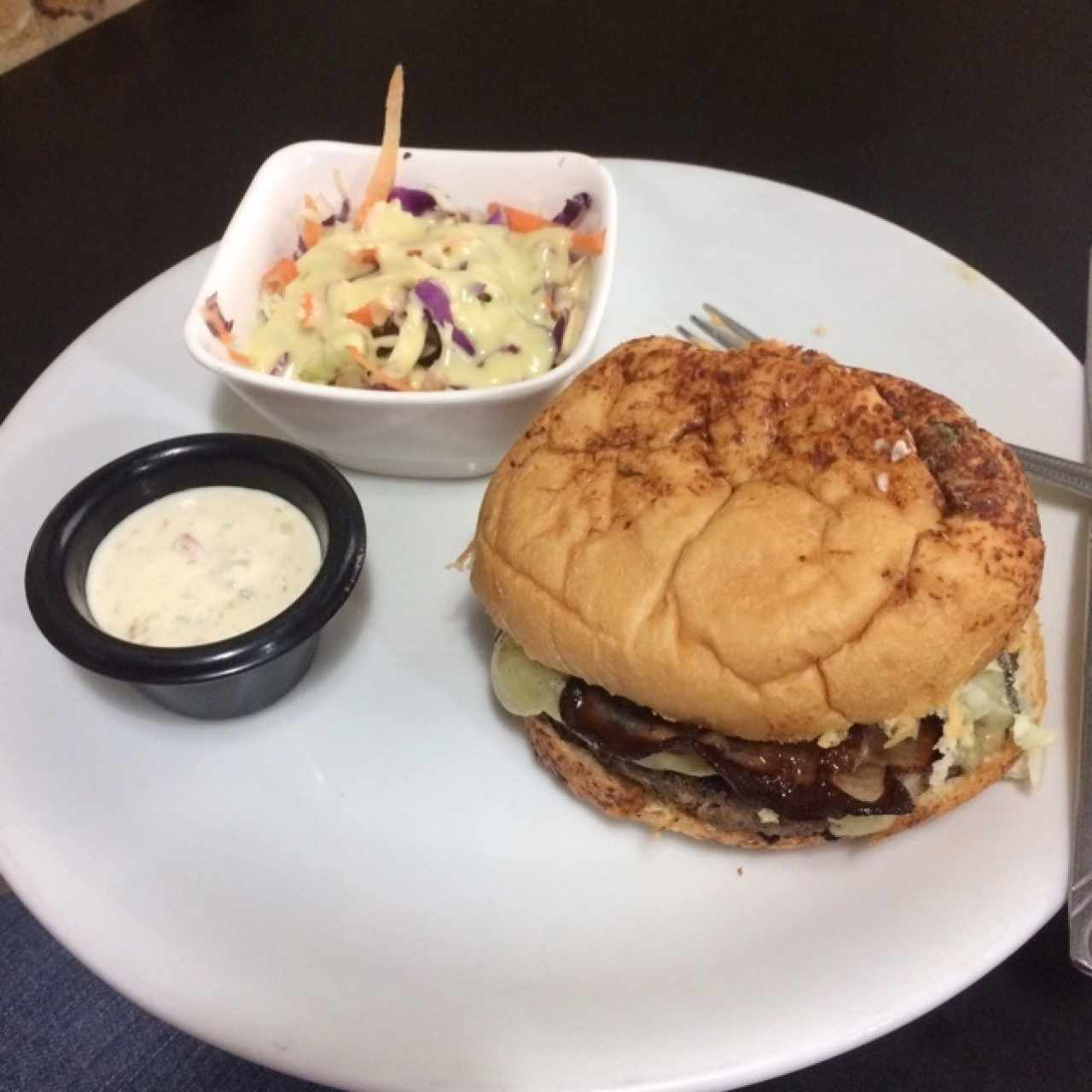 hamburguesa de queso azul 