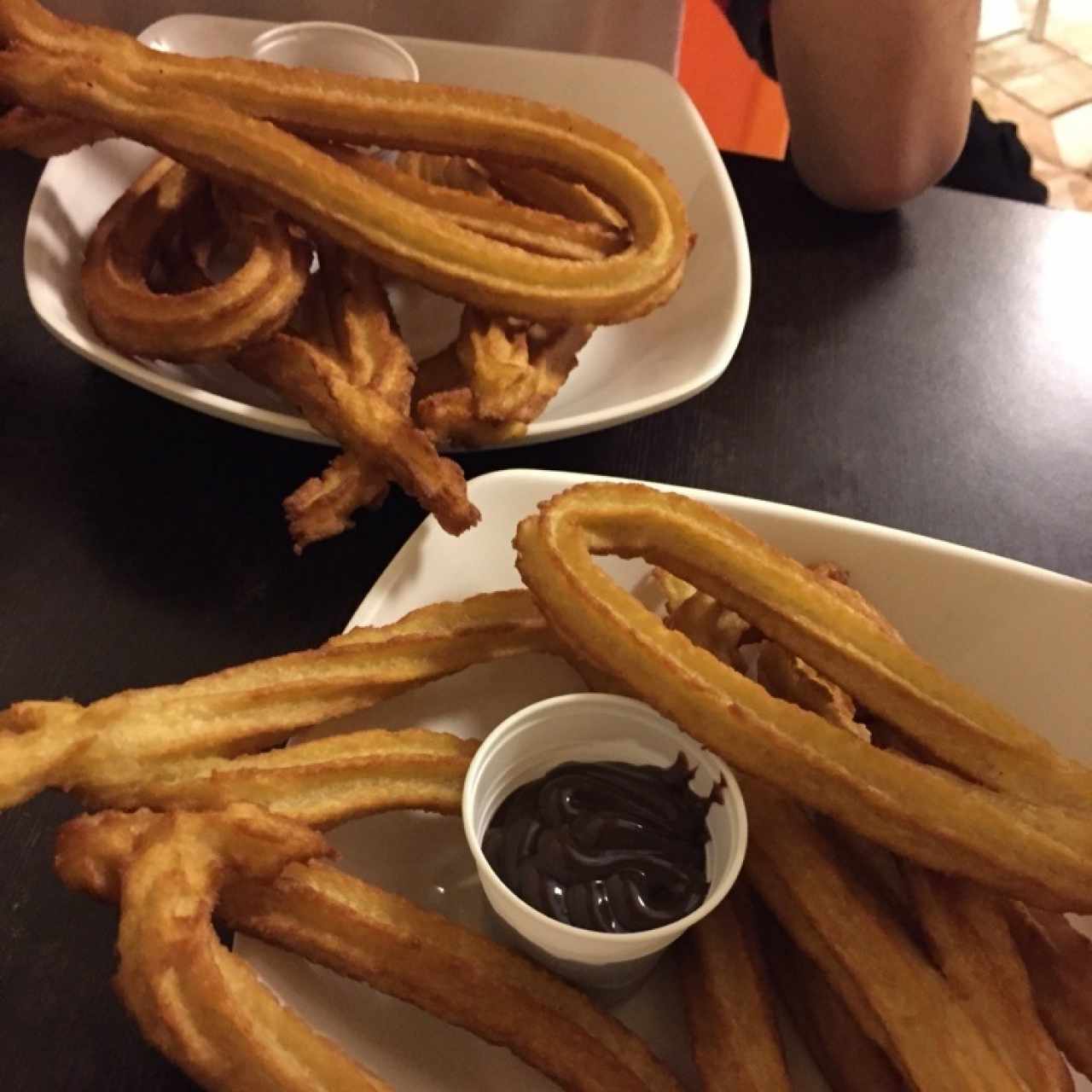 churros de chocolate y arequipe 