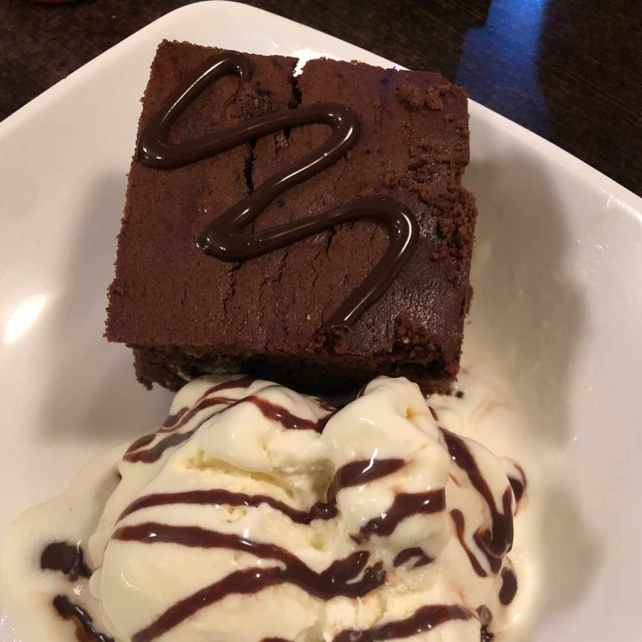 brownie con helado!