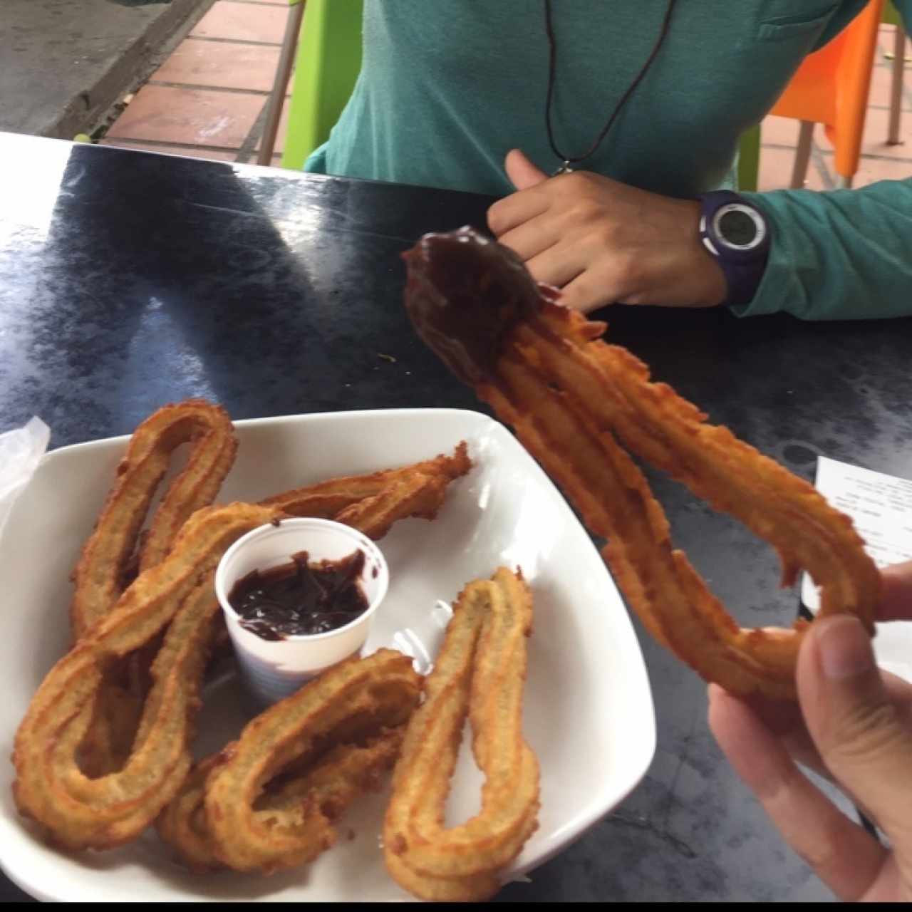 Churros con chocolate