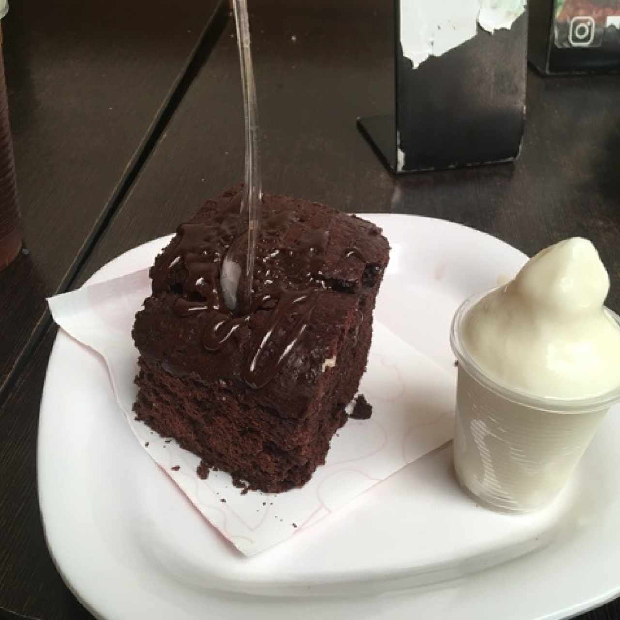 Brownie con Helado