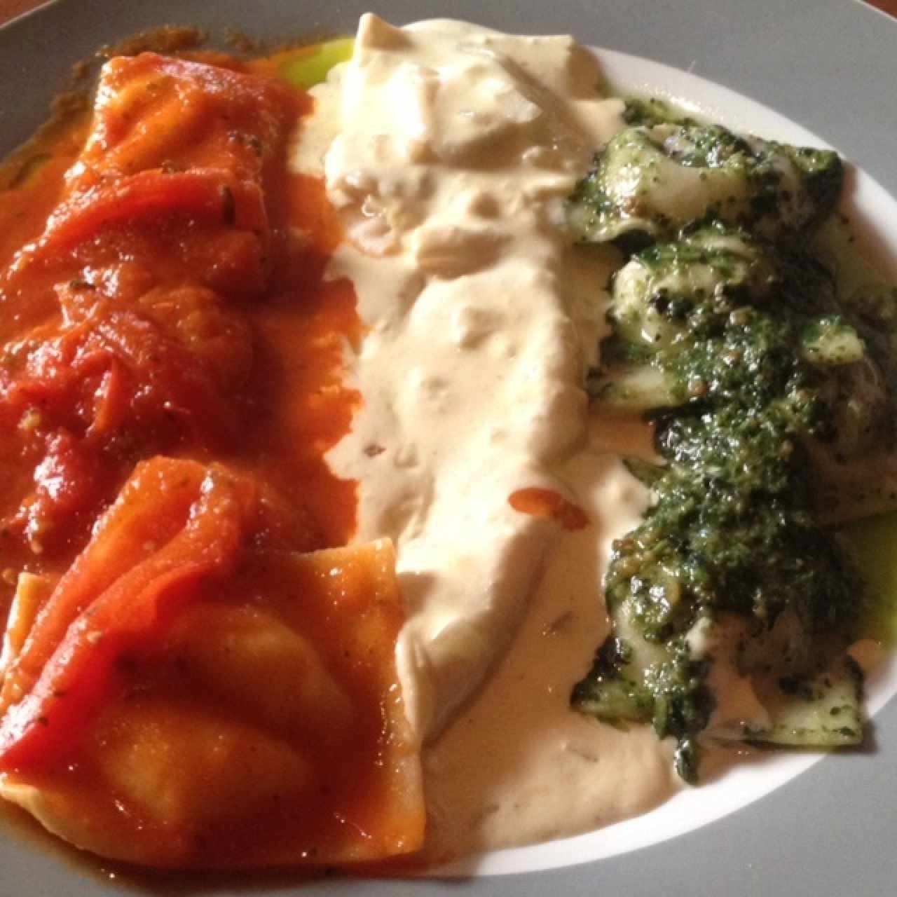 Trio di ravioli
