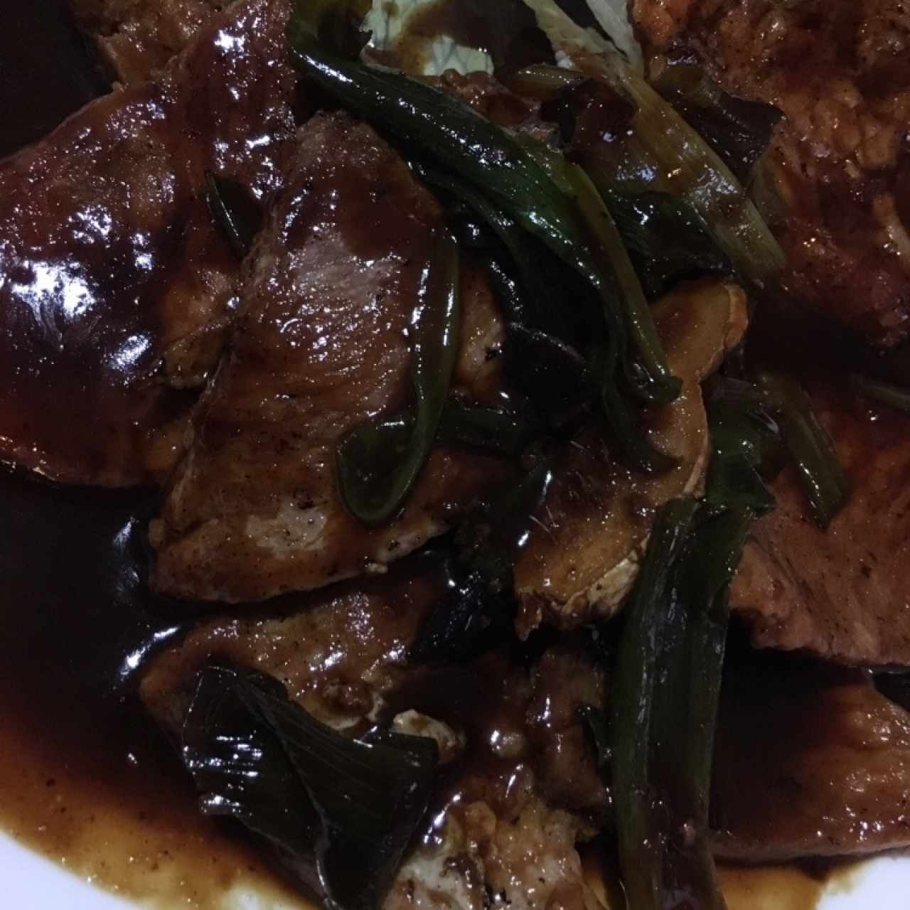 cerdo en salsa mandarin