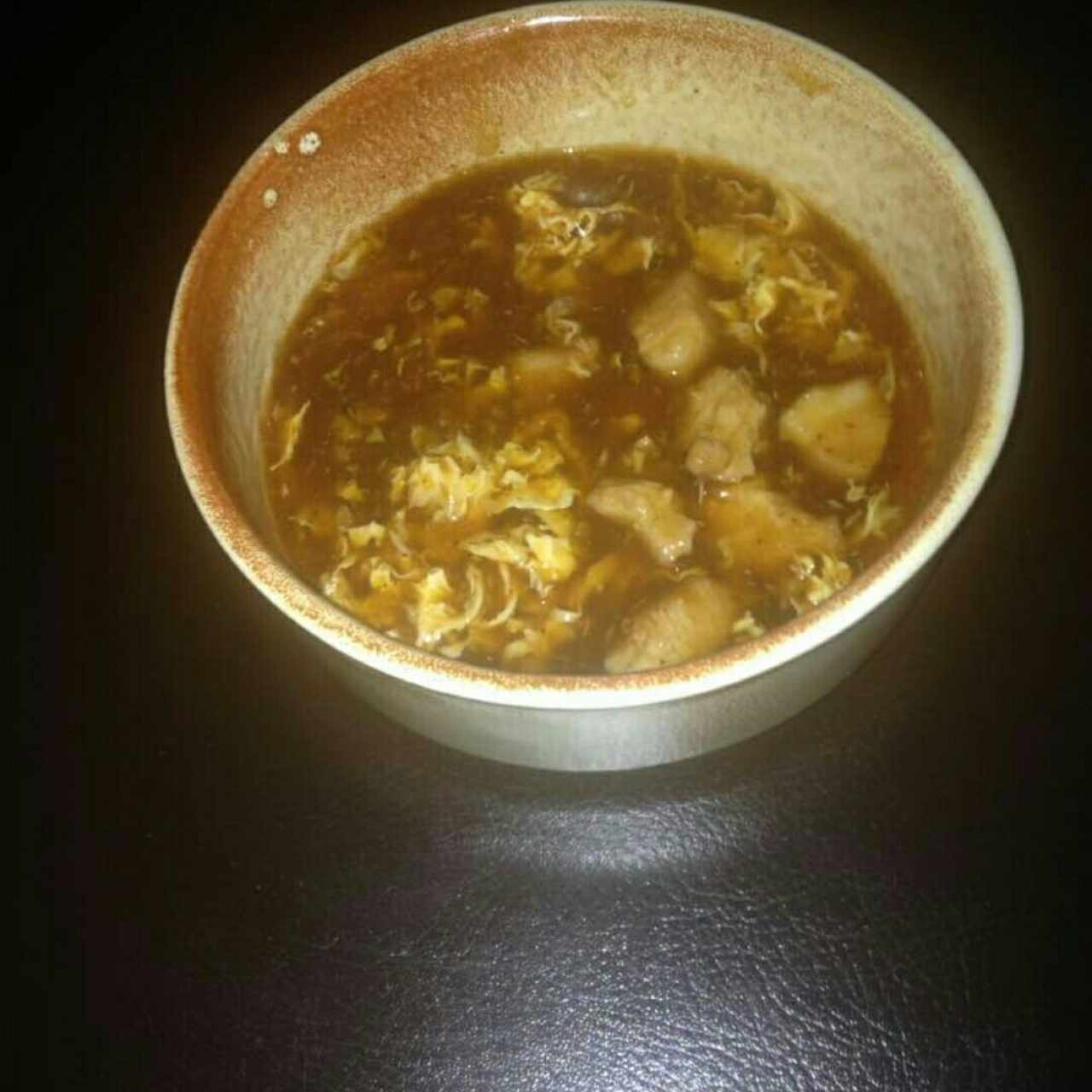 Sopa Agrio-Picante de Cerdo, Excelente, se parece visualmente, pero es muy diferente a la de Mariscos