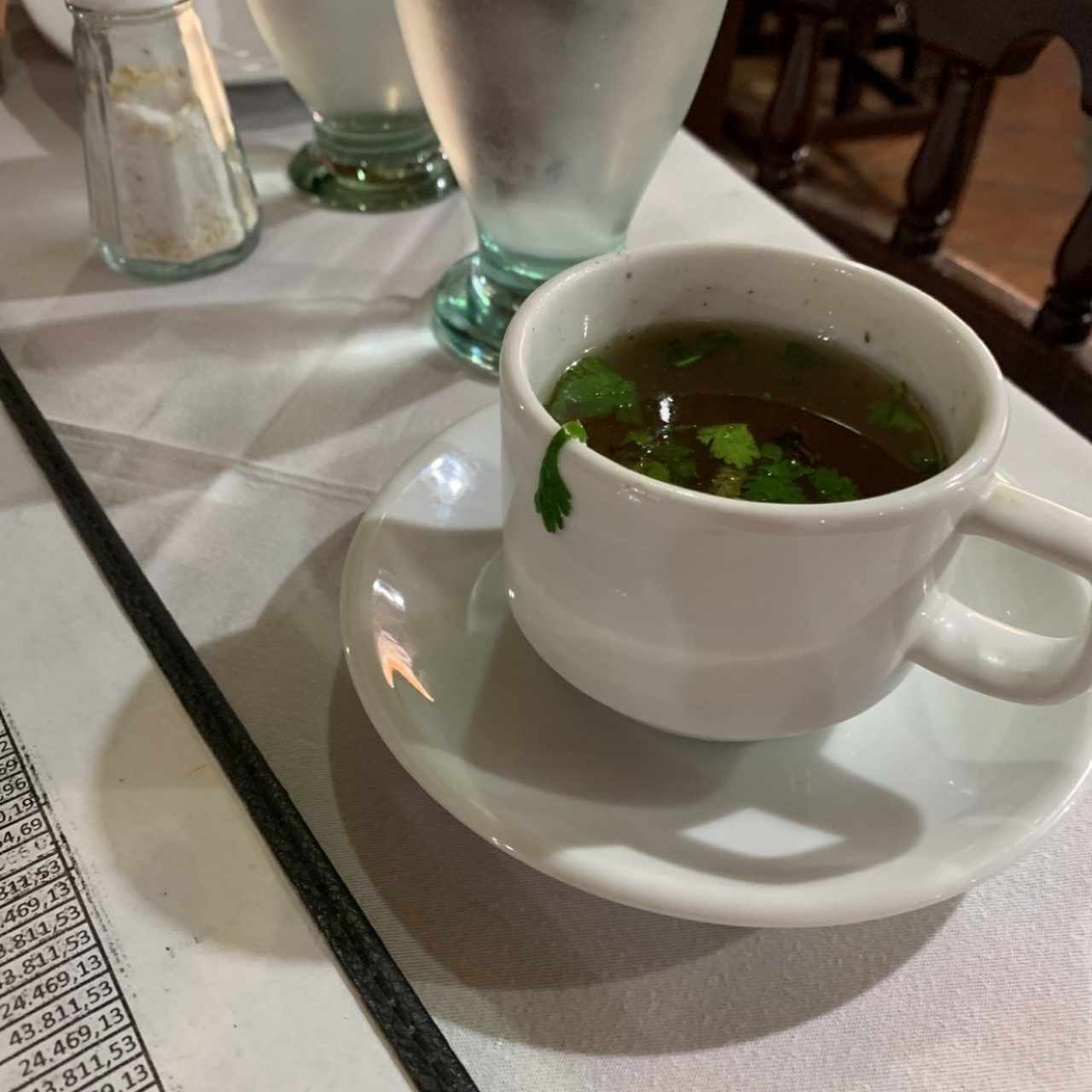 sopa de pescado de cortesia 