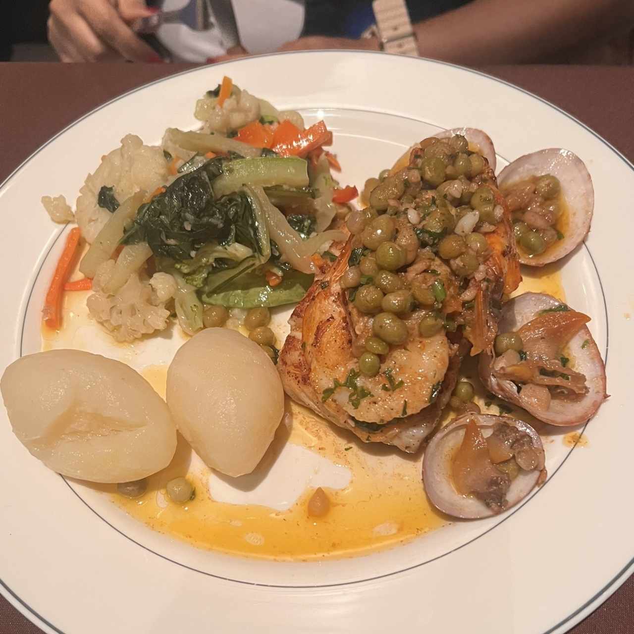 Róvalo en Salsa de Langostinos 