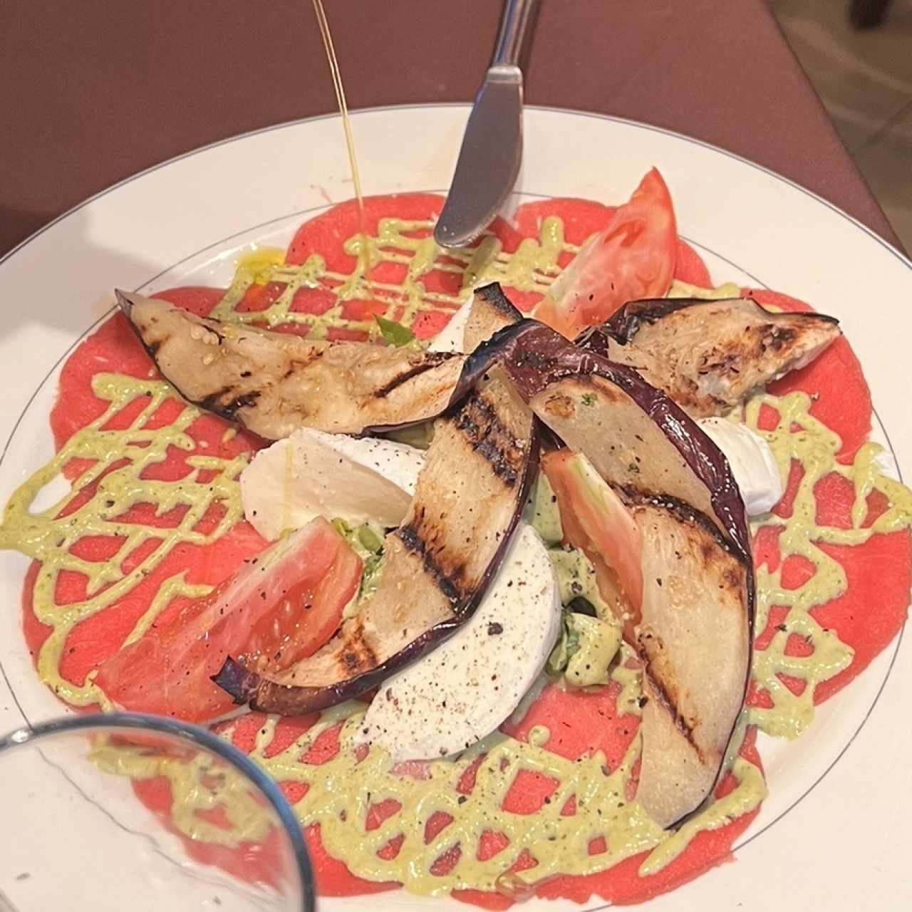 Carpaccio con Berenjenas