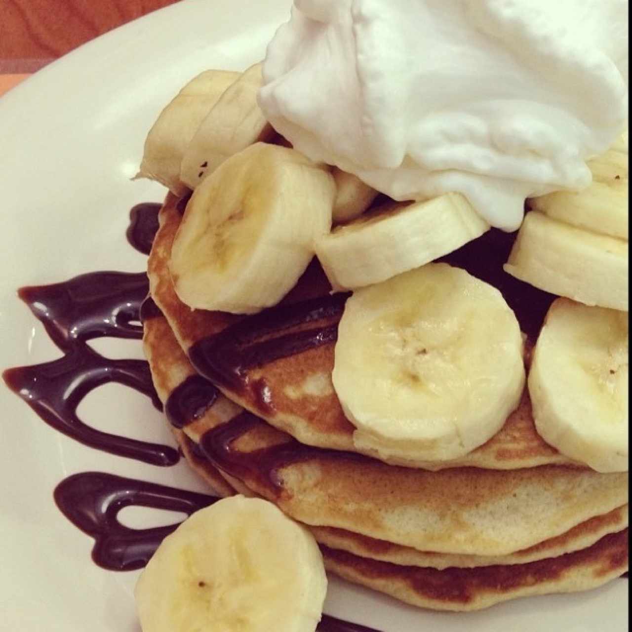 Panquecas de banana y chocolate 