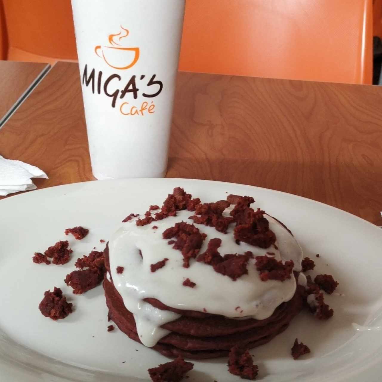 Panquecas red velvet