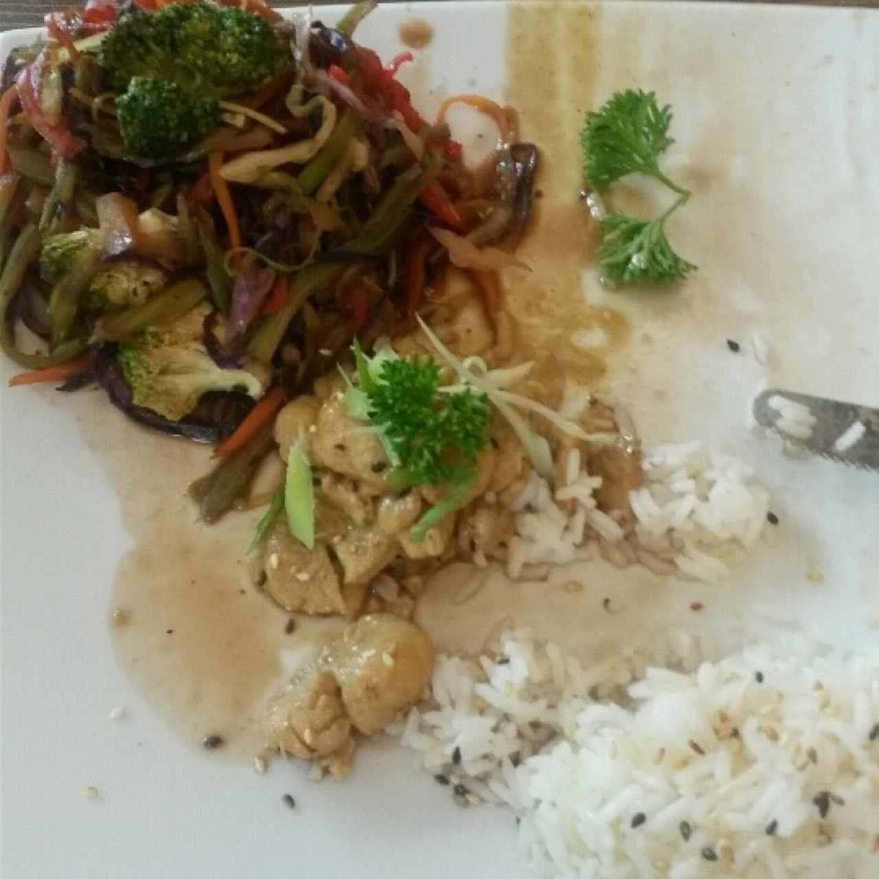 pollo con curry verde