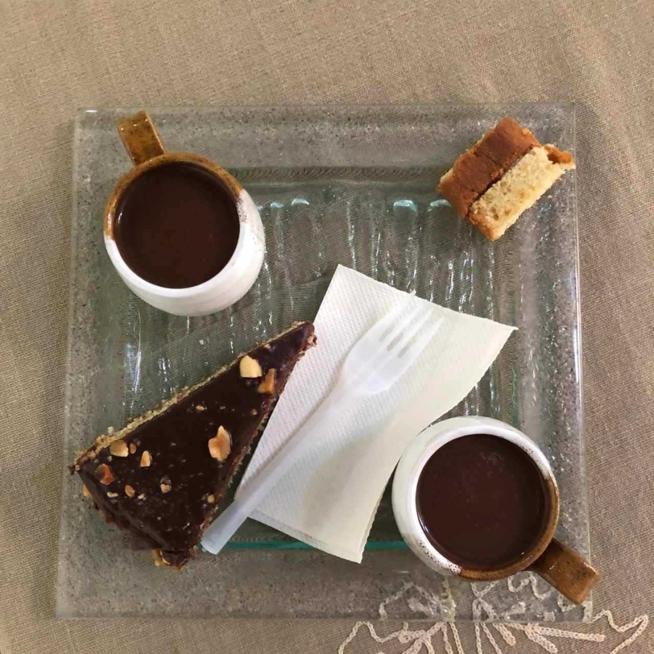 Chocolates y postre