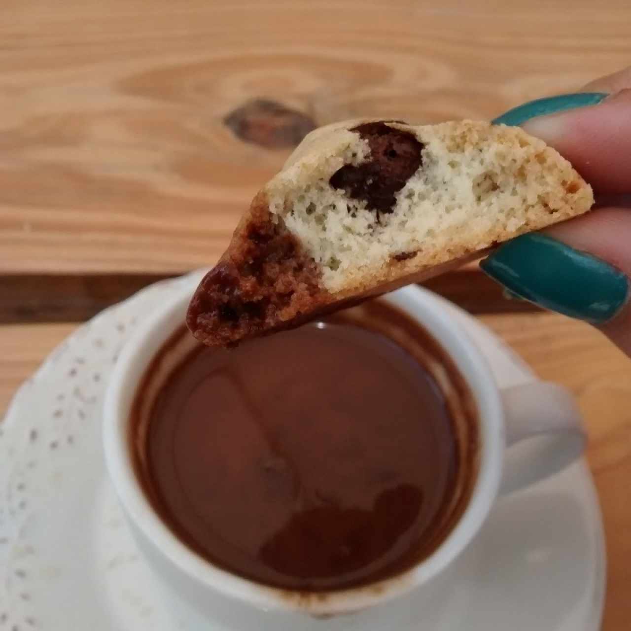 Galleta de chispas de chocolate