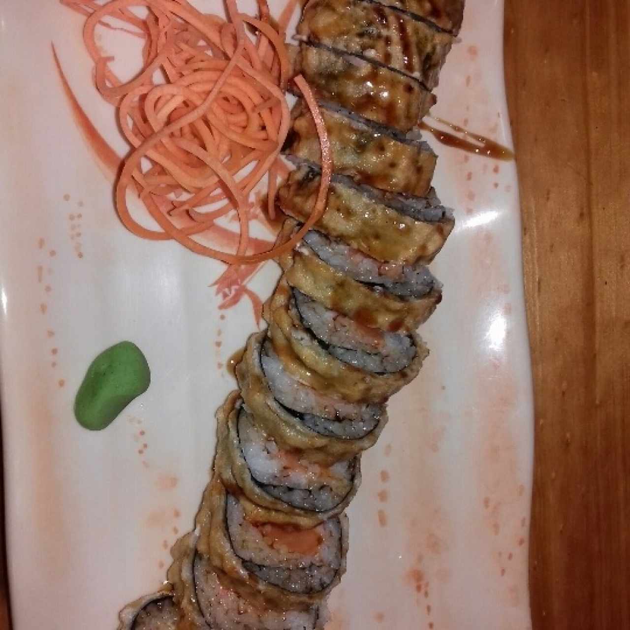 sushi market tempura en presentación 