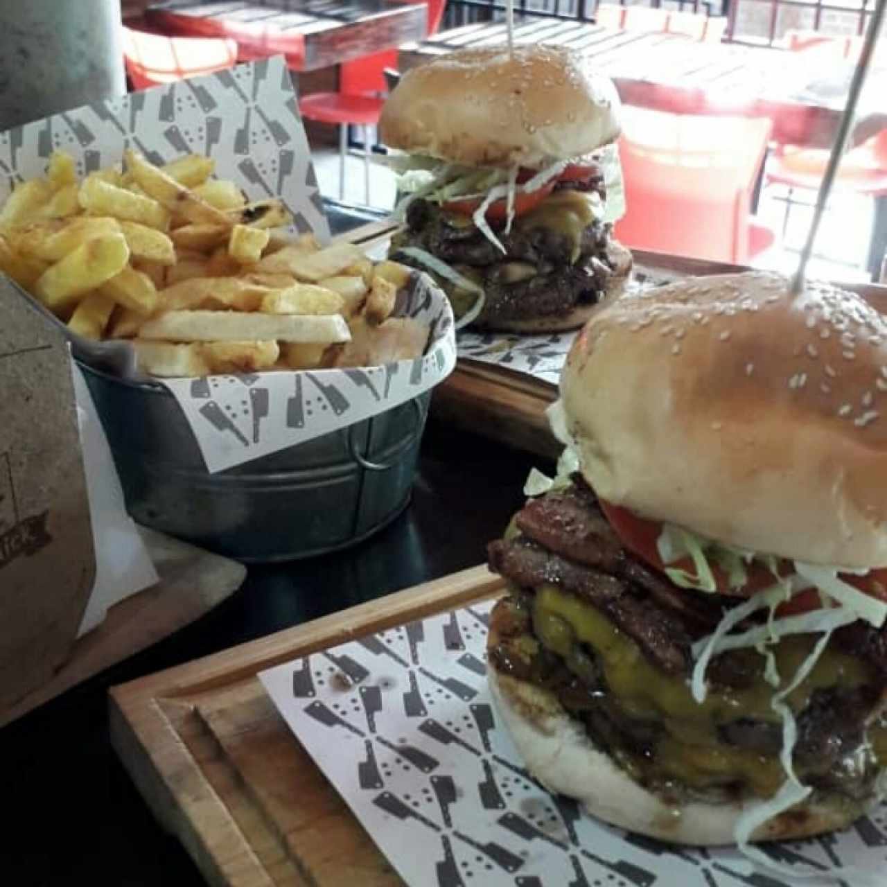 parrillera y papas familiar