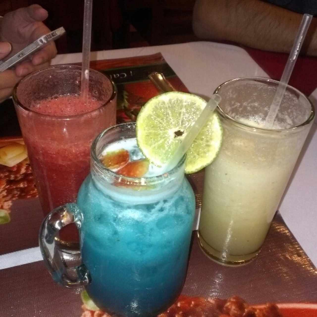 Coco Loco y Batidos Fresa y Piña