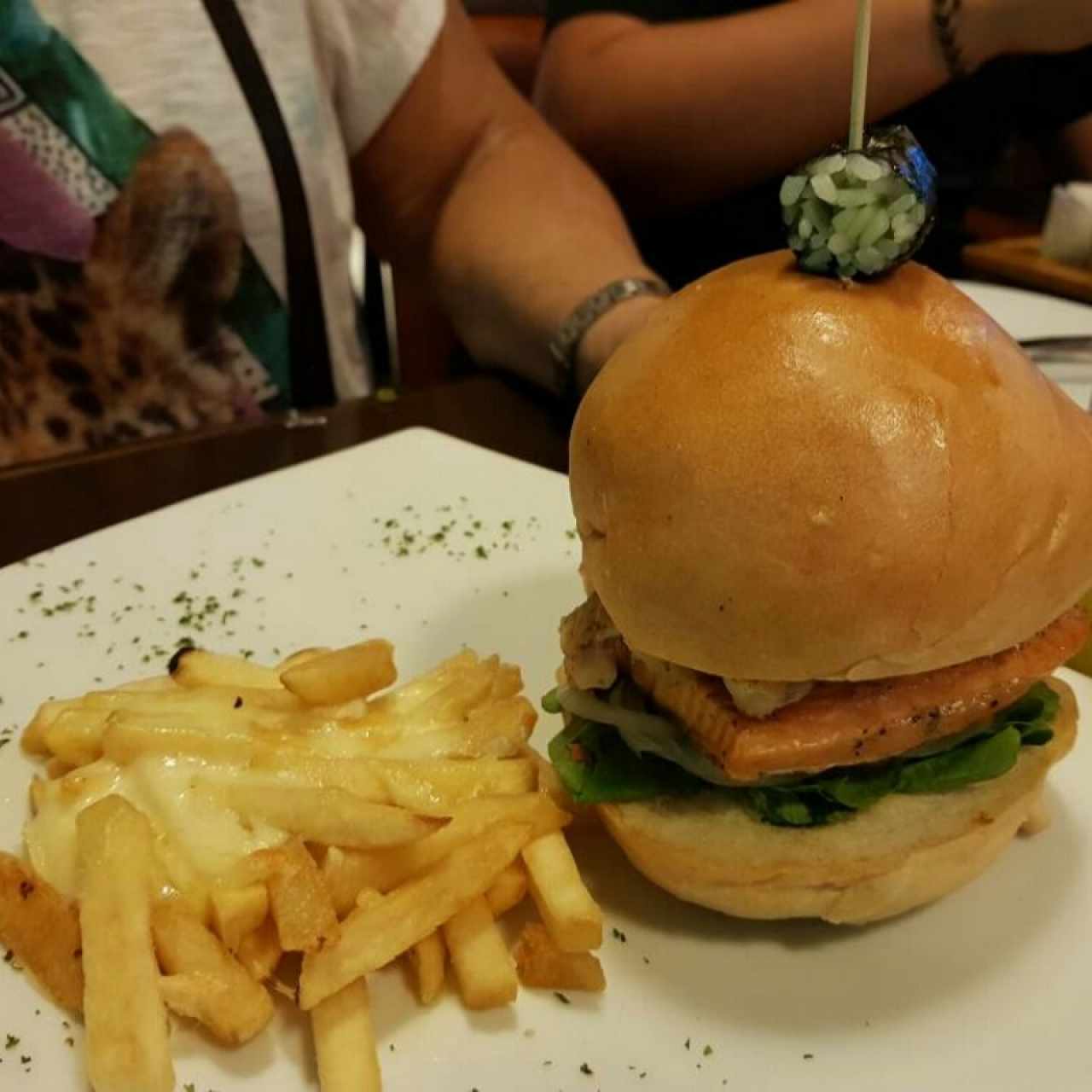 Hamburguesa de Salmón
