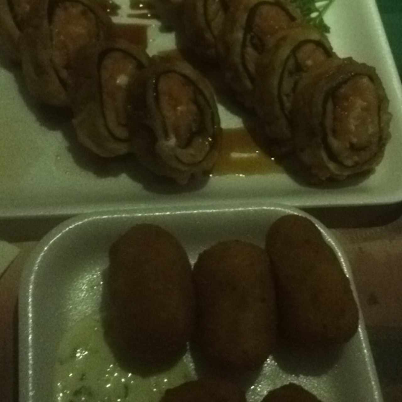 tropical roll y croqueta