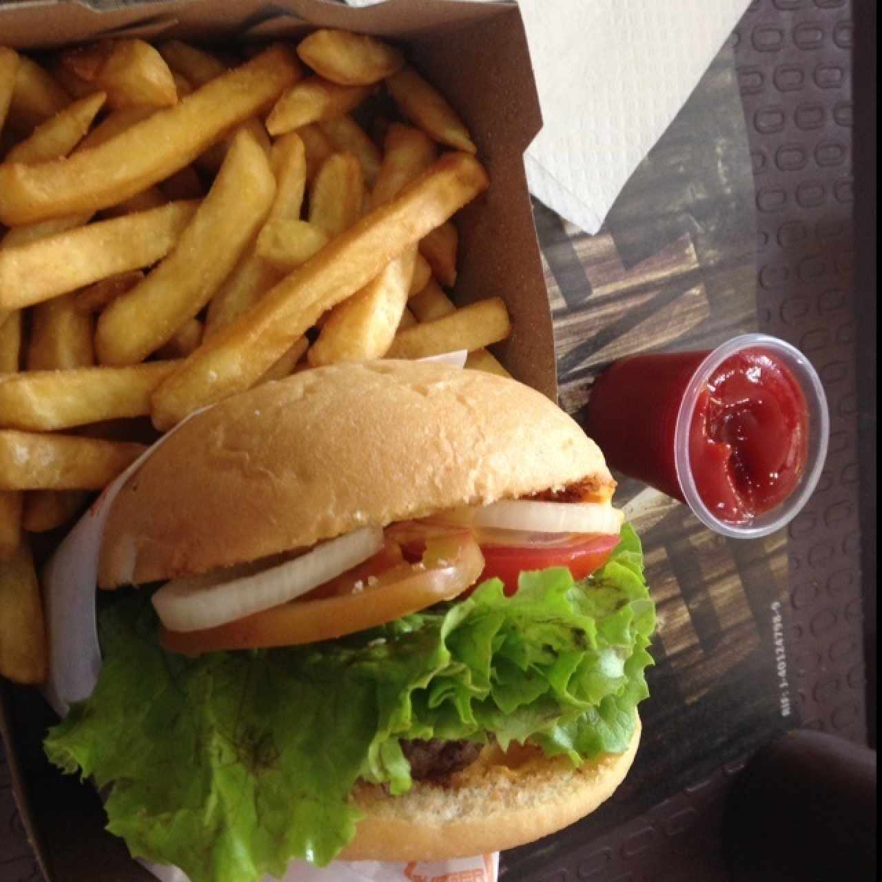 hamburguesa con queso cheddar