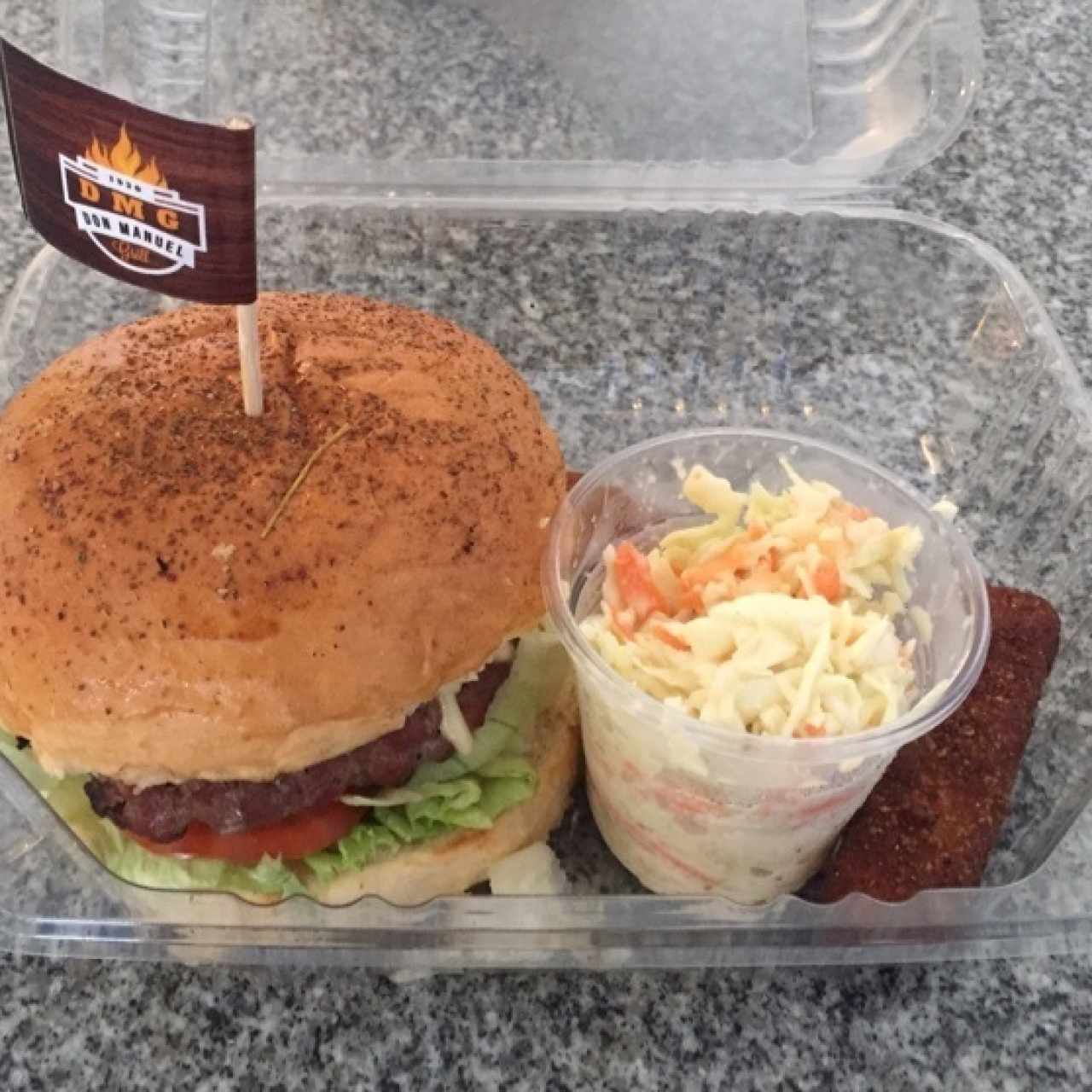 Hamburguesa con Camarones, excelente..!