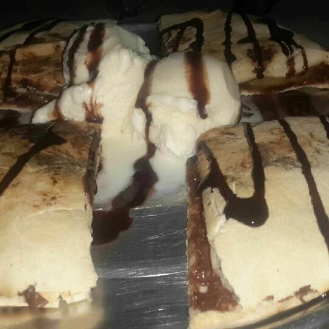 Pizzeta de chocolate
