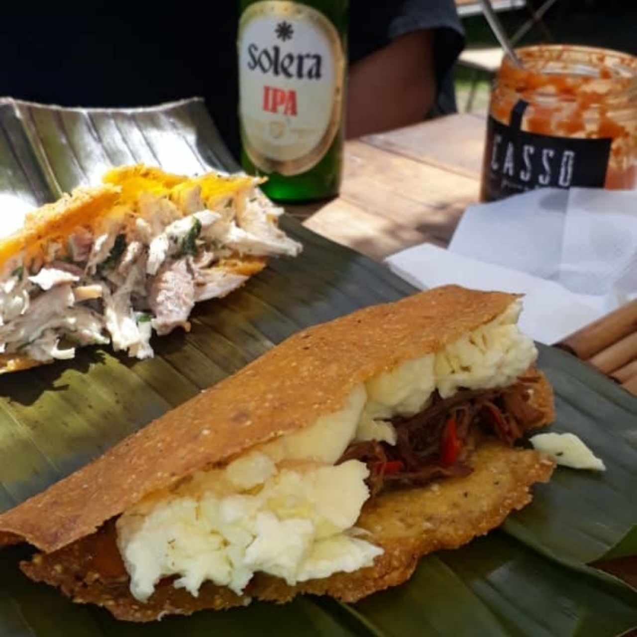 empanada de reina y asado 