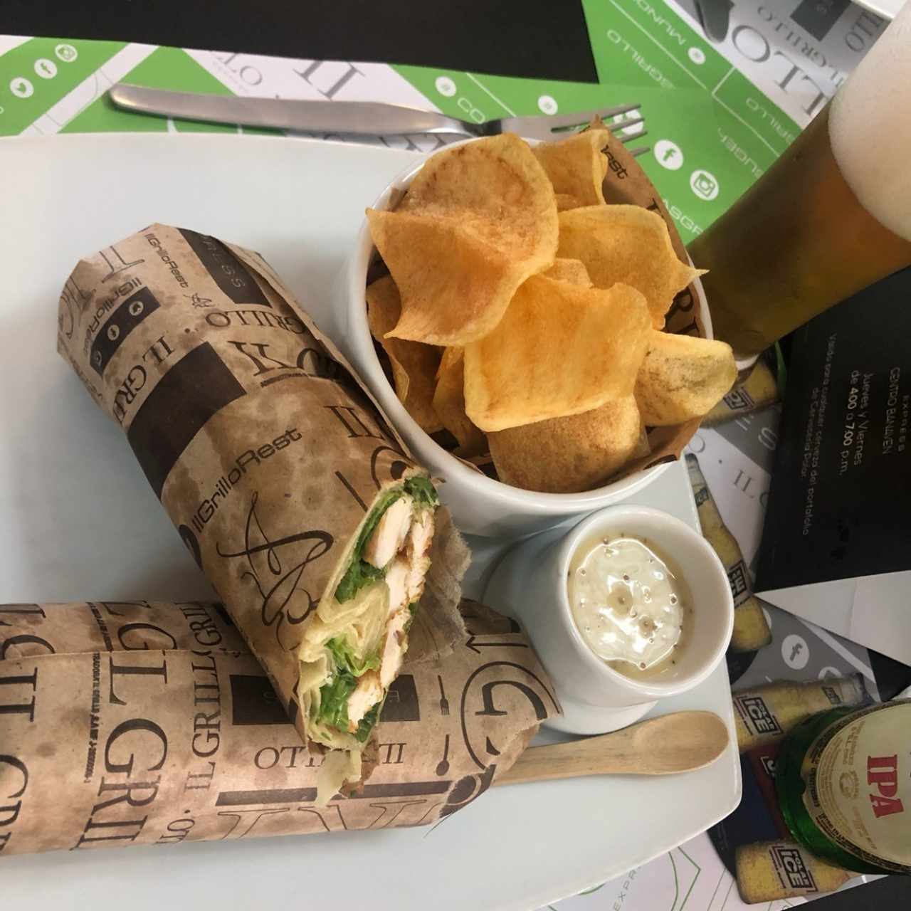 WRAPS DE POLLO