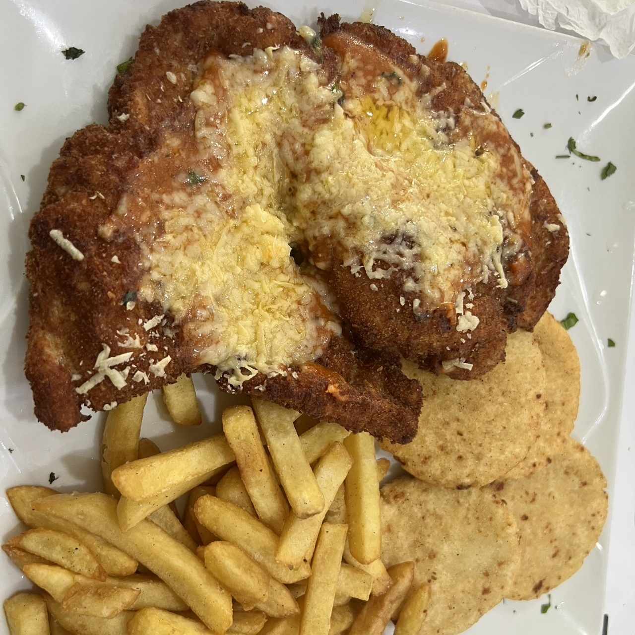 Milanesa a la Parmesana