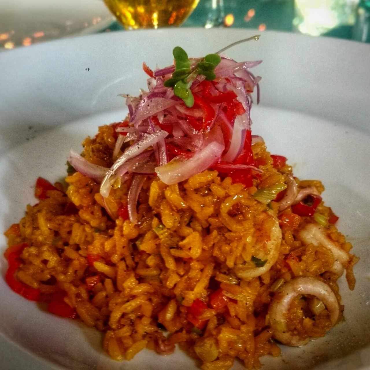 Arroz Chaufa con frutos del mar