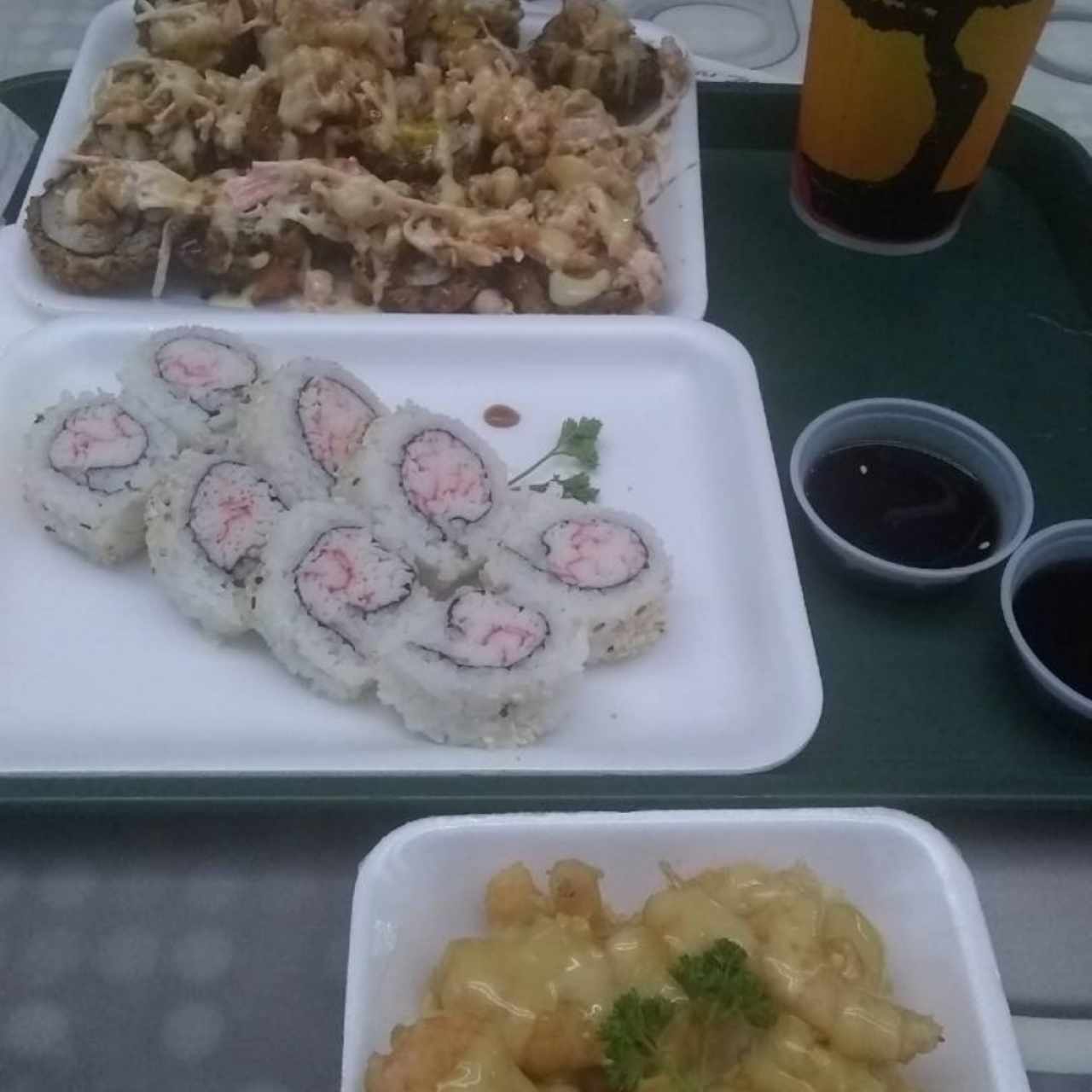 samurai roll, dinamita roll, ebi fuji 