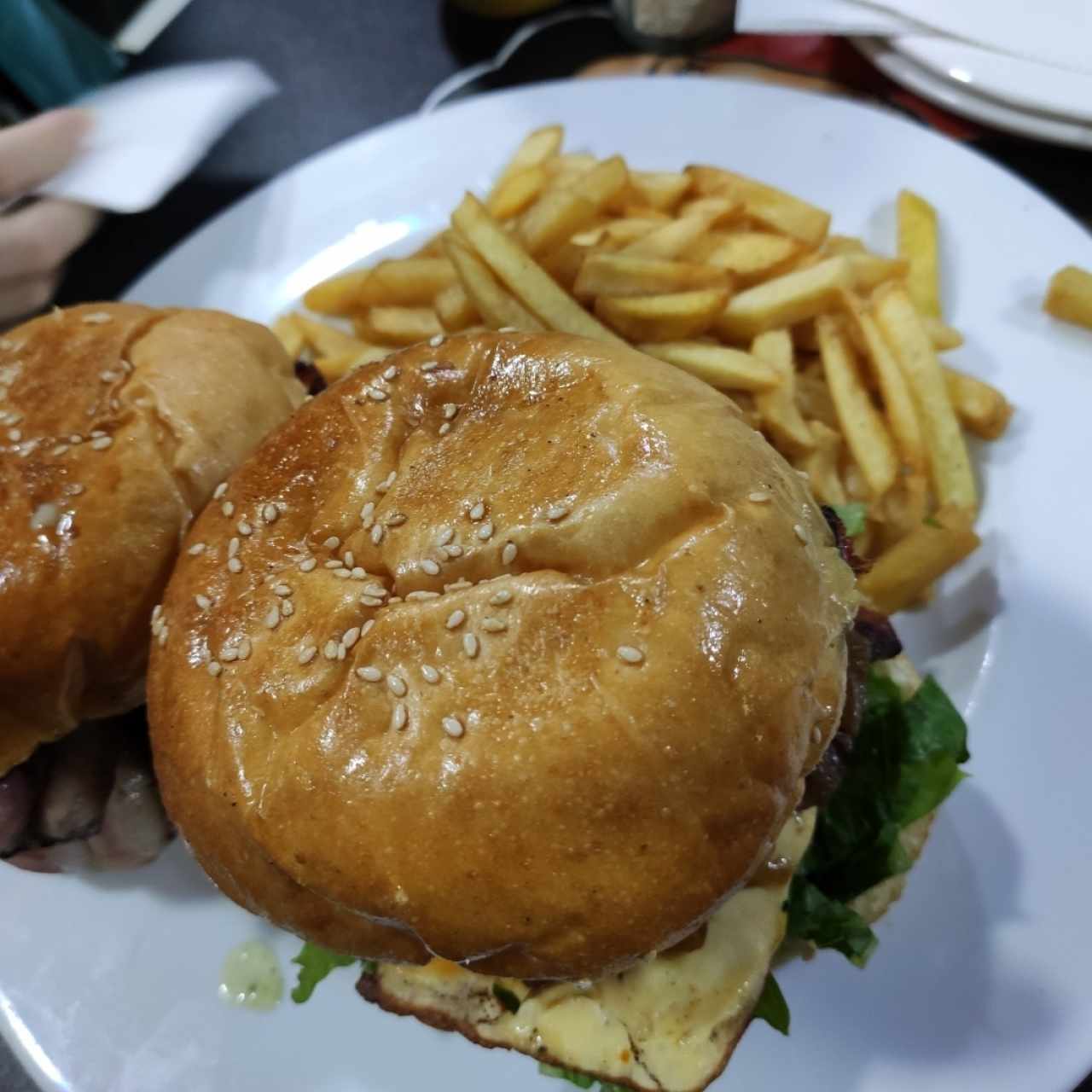 Duo de hamburguesas de promoción