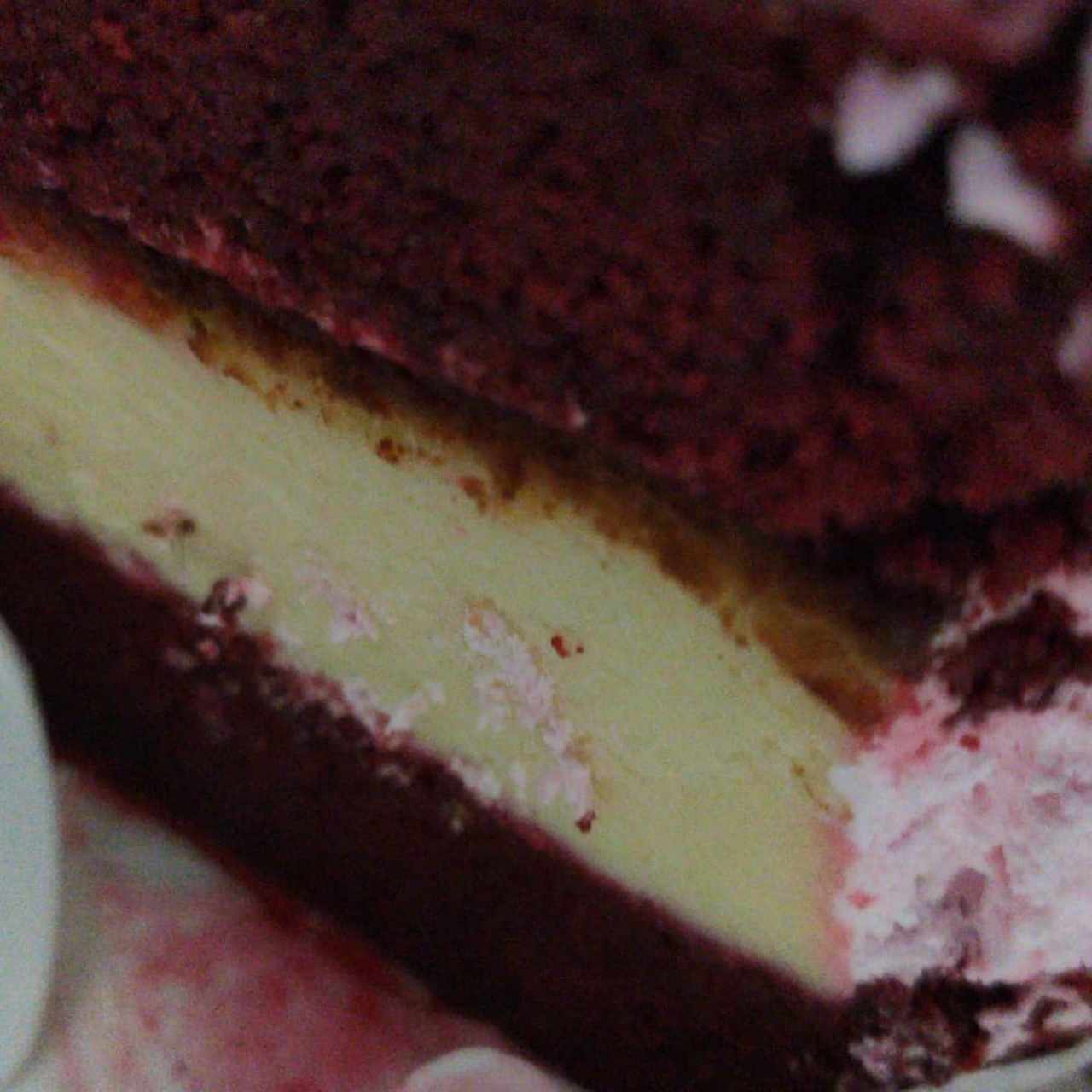 Red velvet con chesse cake
