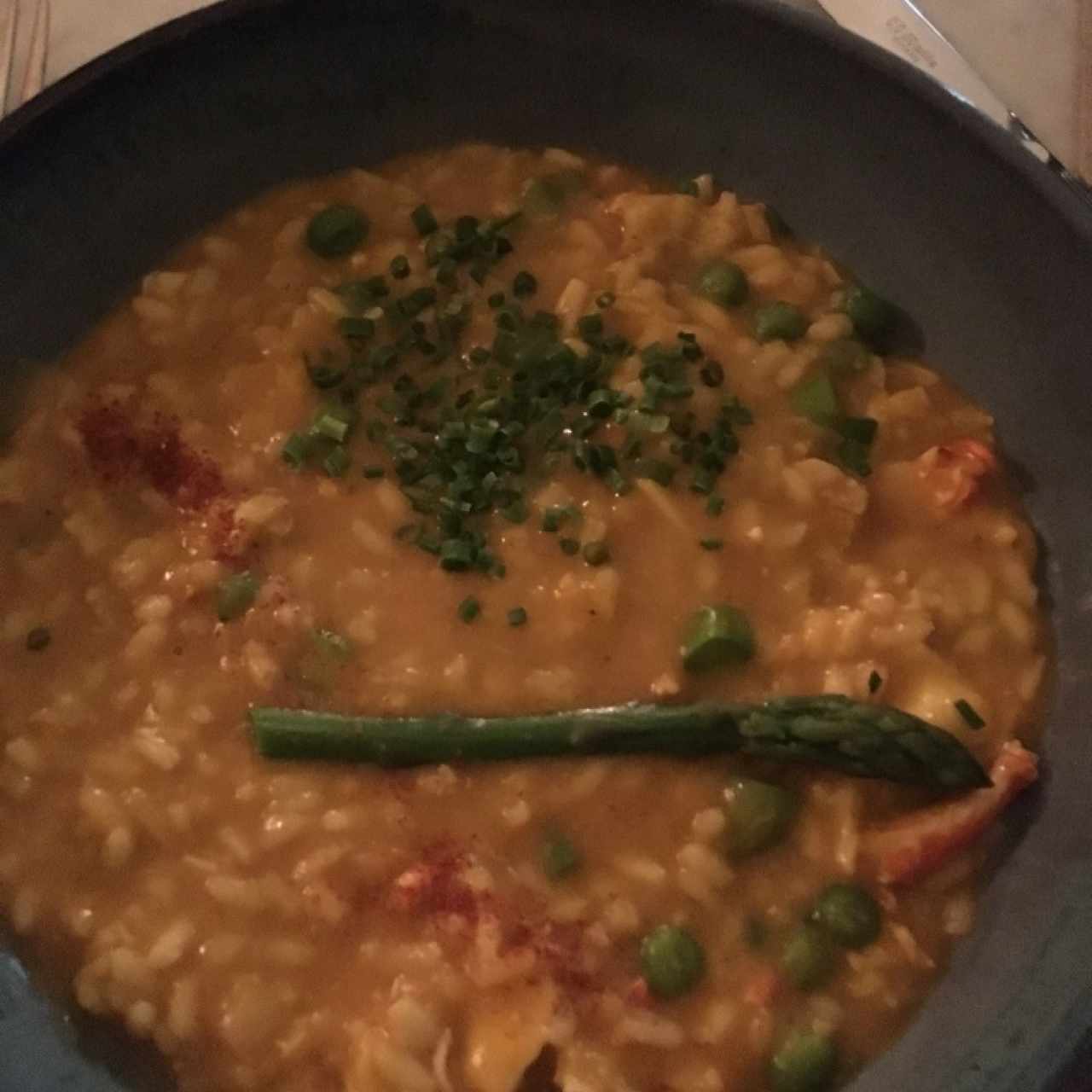 risotto de langosta