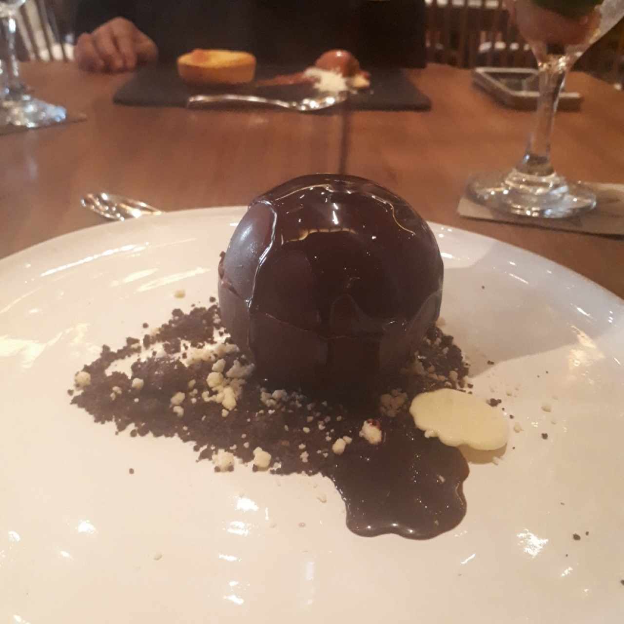 chocolate puta y torta de queso criolla