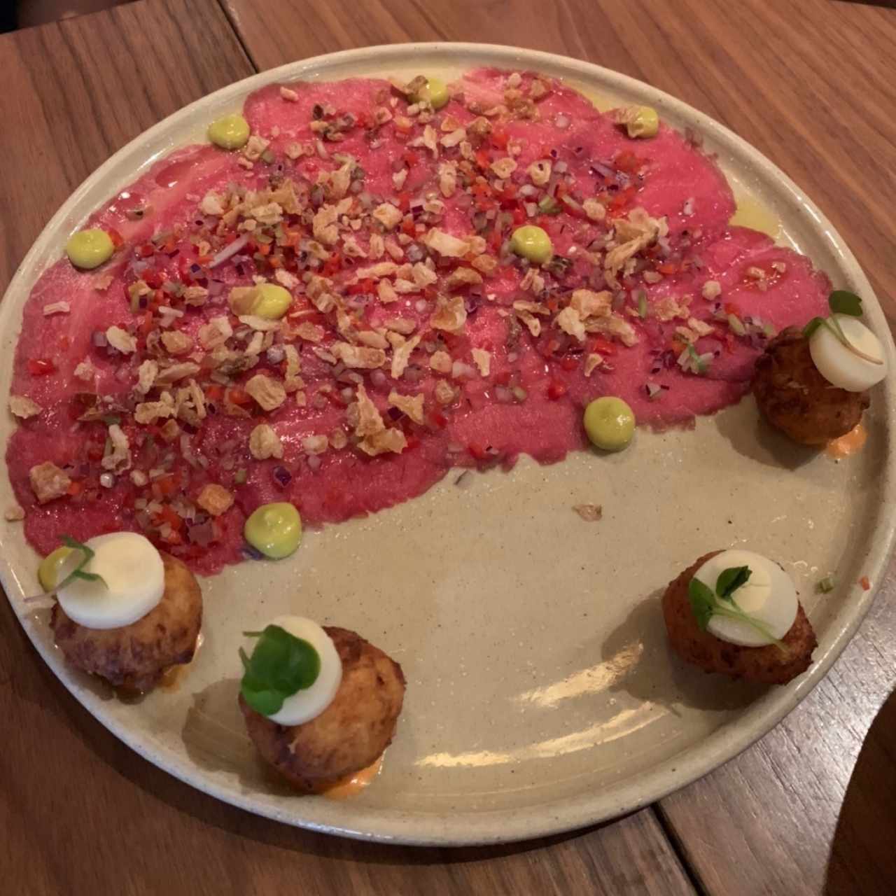 Carpaccio de lomito a la parrilla