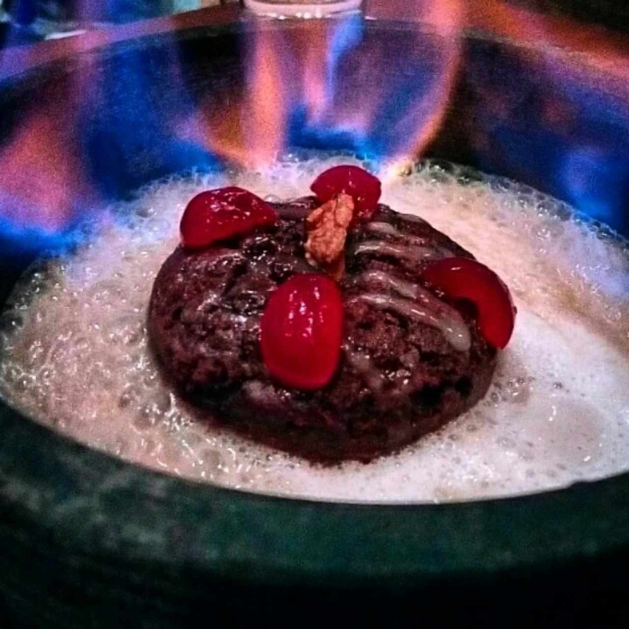 torta negra flambeada