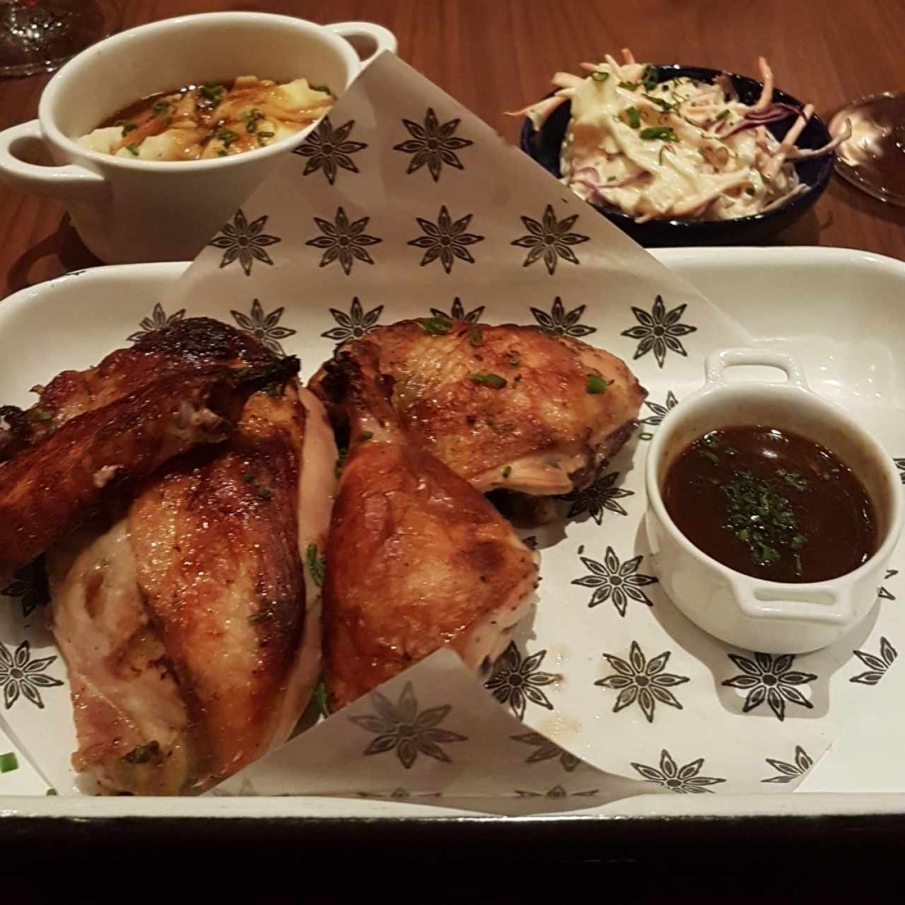 1/2 pollo asado