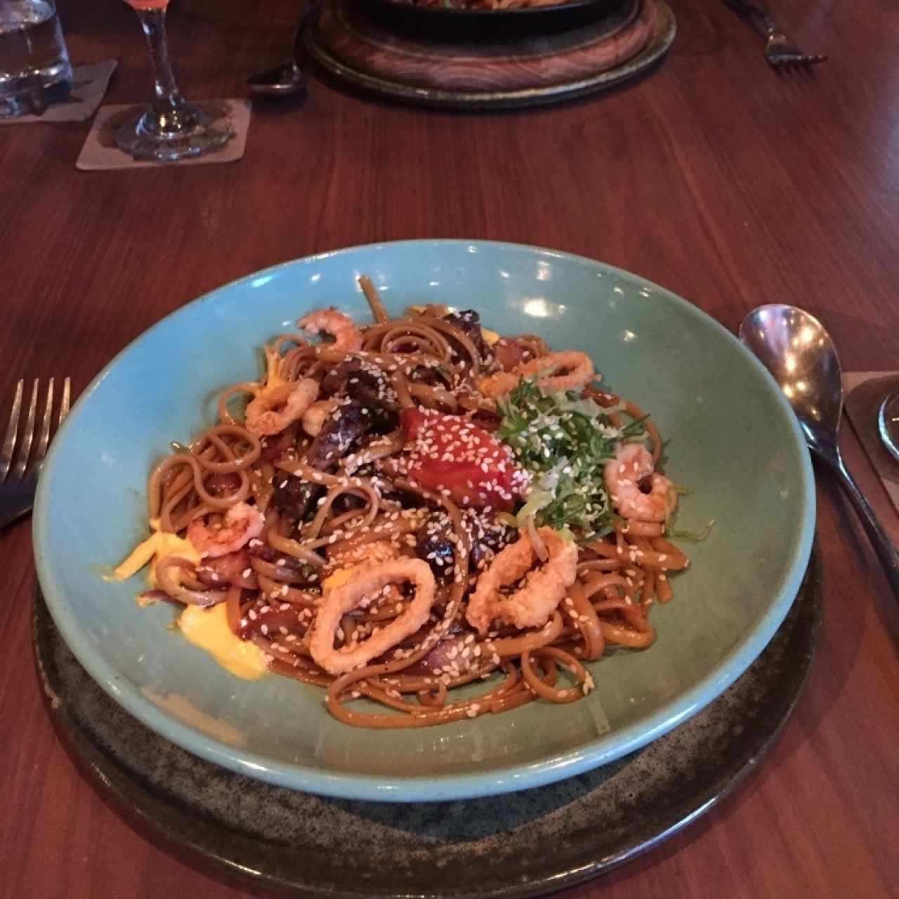 tallarines al wok