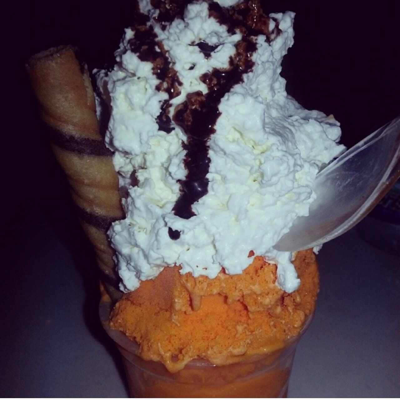 helado de mandarina