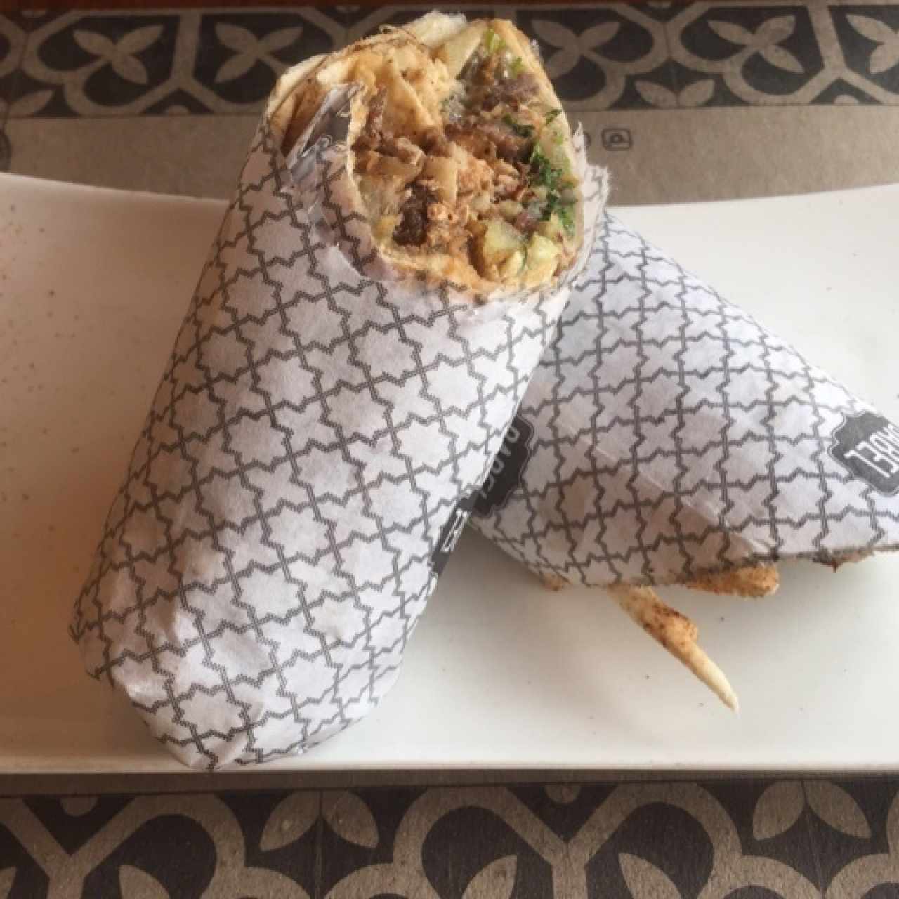 Shawarma de Pollo, excelente..!