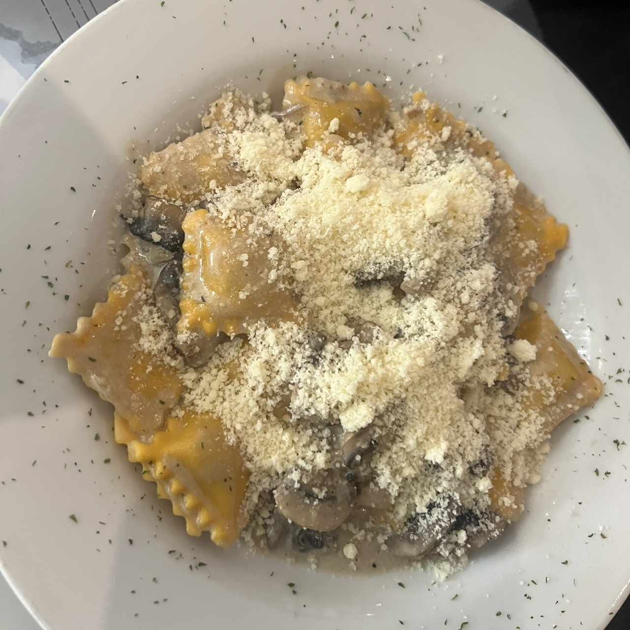 Raviolis Hongos