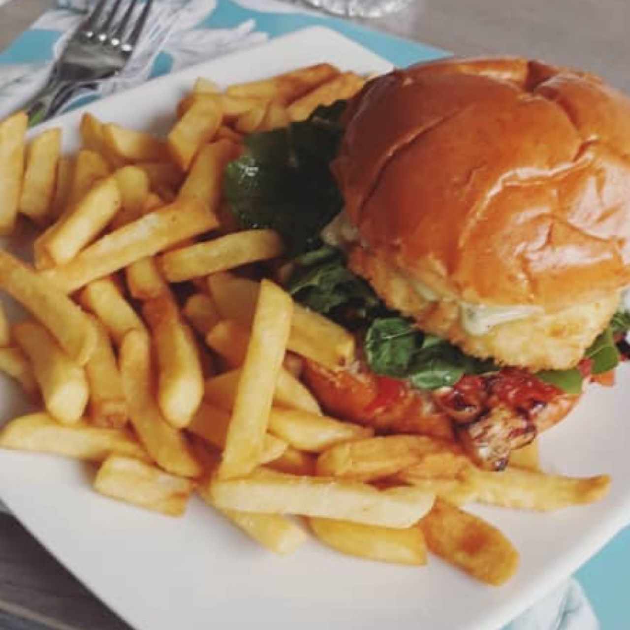 hamburguesa de pollo