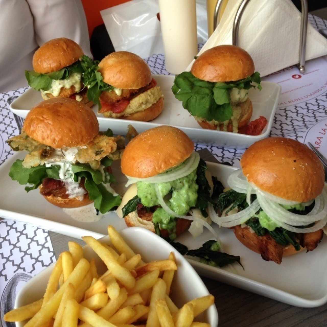 Trio de hamburguesas