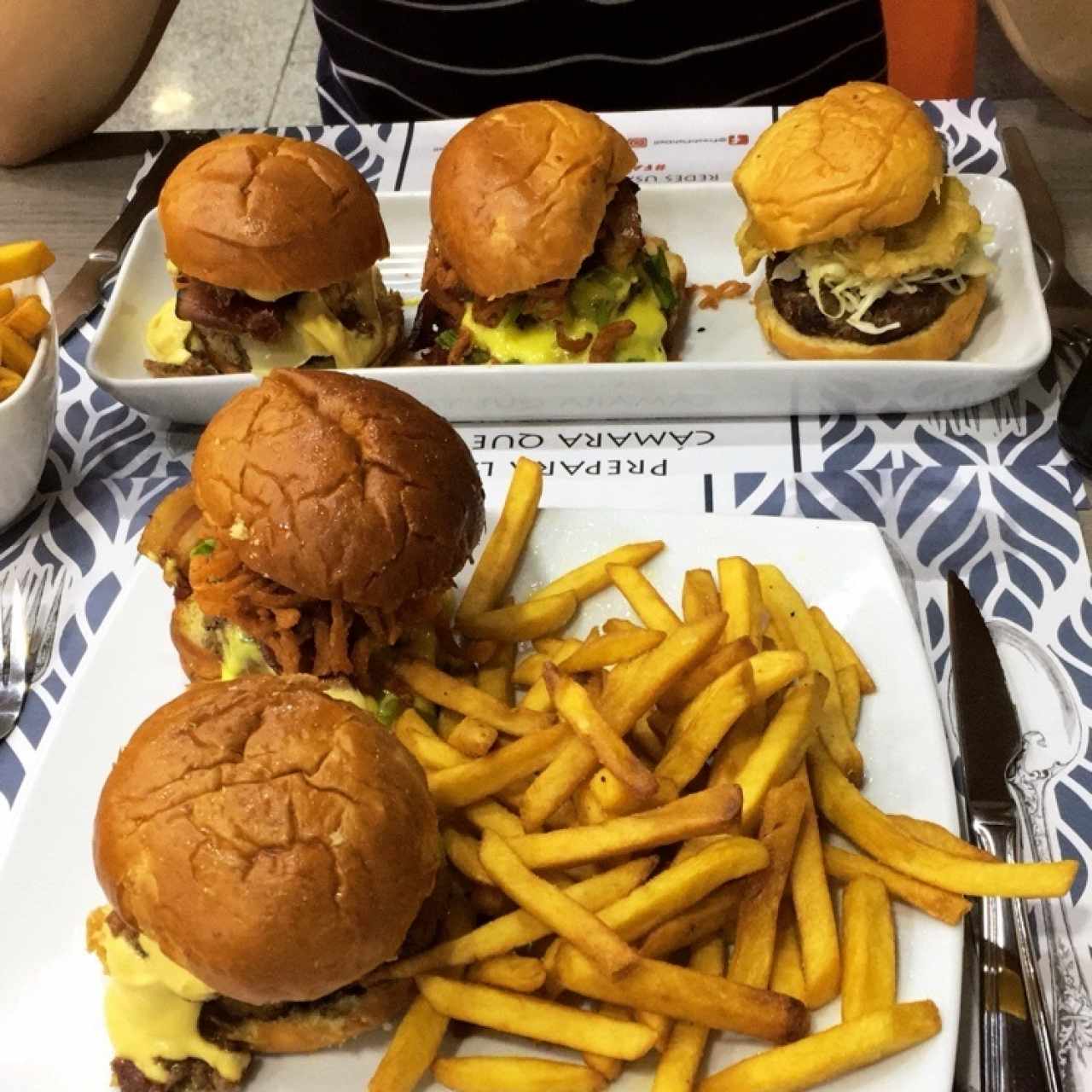 duo y trio de hamburguesas