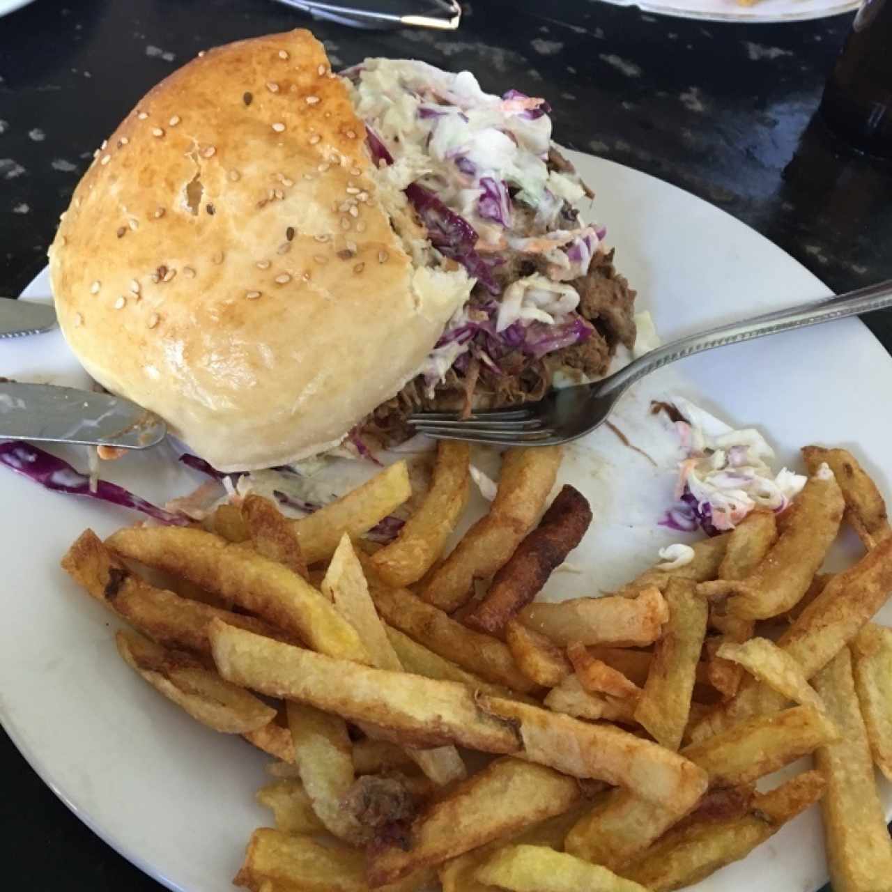 hamburquesa pulk pork